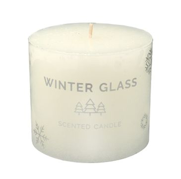 Artman – Boże Narodzenie Świeca zapachowa Winter Glass biały - walec mały (1 szt.)