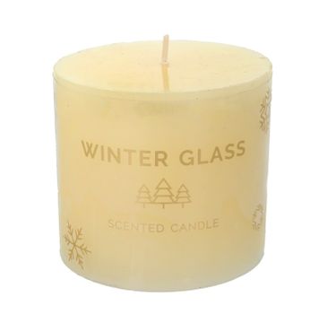 Artman – Boże Narodzenie Świeca zapachowa Winter Glass kremowa - walec mały (1 szt.)