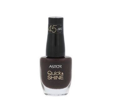 Astor Quick & Shine lakier do paznokci 616 Dark Chocolate 8ml