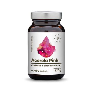 Aura Herbals Acerola Pink ekstrakt z owoców aceroli tabletki suplement diety 120g