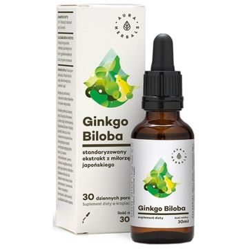 Aura Herbals Ginkgo Biloba suplement diety w kroplach 30ml