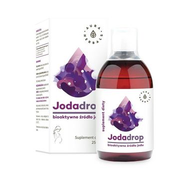 Aura Herbals Jodadrop Bioaktywne Źródło Jodu suplement diety w płynie 250ml
