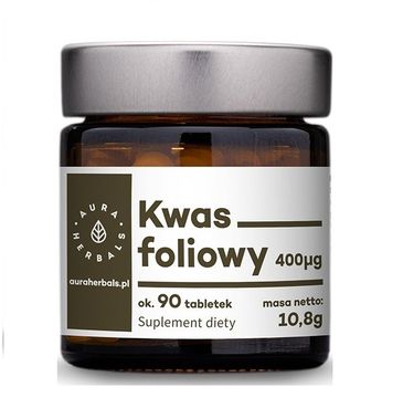 Aura Herbals Kwas Foliowy 400µg suplement diety 90 tabletek