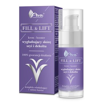 Ava Laboratorium Fill & Lift krem-booster wygładzający skórę szyi i dekoltu (30 ml)