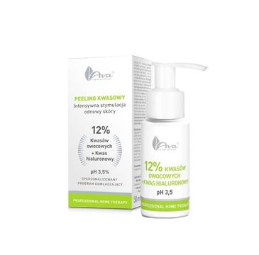 Ava Laboratorium Professional Home Therapy kwasy owocowe 12% + kwas hialuronowy (50 ml)