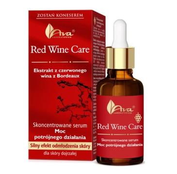 Ava Red Wine serum skoncentrowane do skóry dojrzałej - Moc potrójnego działania (30 ml)