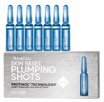 Avon Anew Skin Reset Plumping Shots odmładzająca kuracja do twarzy w ampułkach (7x1.3 ml)