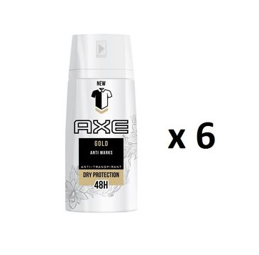 Axe Gold antyperspirant dla mężczyzn spray 6x150ml