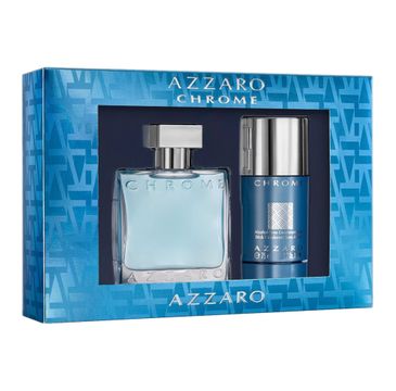 Azzaro Chrome zestaw woda toaletowa spray 50ml + dezodorant sztyft 75ml