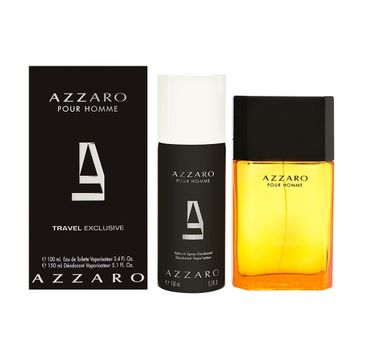 Azzaro Pour Homme zestaw woda toaletowa travel edition 100ml + dezodorant spray 150ml