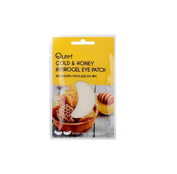 Quret – Hydrogel Eye Patch odżywczo-rozświetlające płatki pod oczy Gold & Honey (2 szt.).