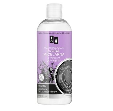 AA Skin Food – oczyszczająca woda micelarna z węglem japońskim do każdego typu cery (400 ml)