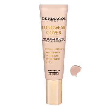 Dermacol – Longwear Cover Make-Up podkład i korektor do twarzy 04 Sand (30 ml)