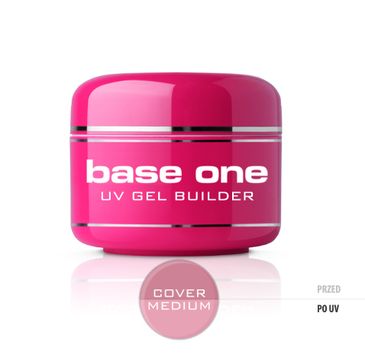 Silcare – Gel Base One Cover Medium maskujący żel UV do paznokci (30 g)