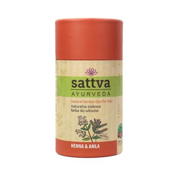 Sattva Natural Herbal Dye for Hair naturalna ziołowa farba do włosów Henna & Amla 150g