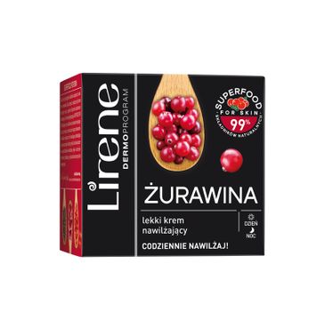 Lirene Superfood For Skin Żurawina lekki krem nawilżający (50 ml)