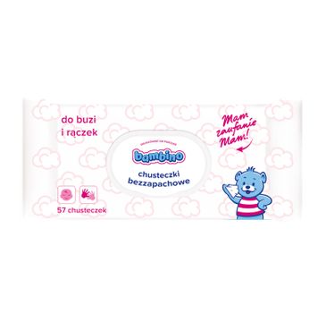 Bambino chusteczki bezzapachowe z zamknięciem do buzi i rączek