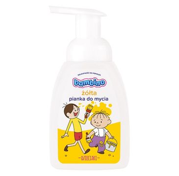 Bambino – Dzieciaki Pianka do mycia dla dzieci Żółta (250 ml)