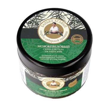 Bania Agafii Scrub peeling do każdego typu skóry delikatnie oczyszczający jałowcowy (300 ml)