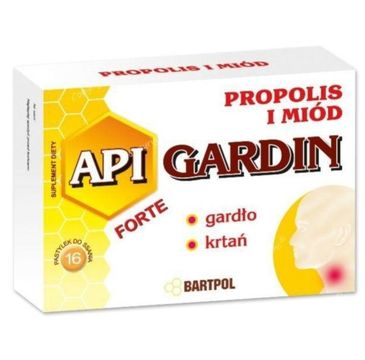 Bartpol Api Gardin Forte Propolis i Miód suplement diety 16 pastylek