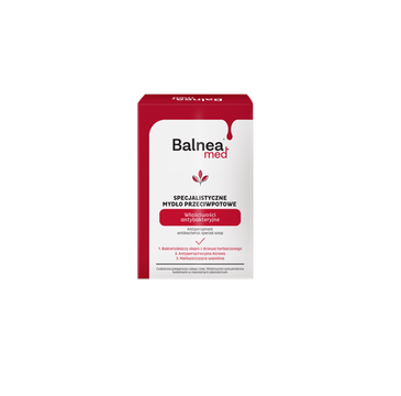 Barwa Balnea Med Specjalistyczne Mydło w kostce przeciwpotne antybakteryjne (100 g)