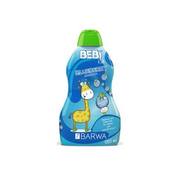 Barwa Bebi Kids Shampoo & Bubble Bath szampon i płyn do kąpieli dla dzieci 2w1 Blueberry 380ml