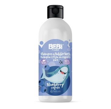 Barwa Bebi Kids szampon i płyn do kąpieli dla dzieci 2w1 Jagoda 500ml