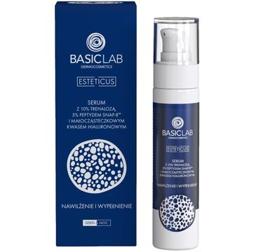 BasicLab Esteticus serum z 10% trehalozą 5% peptydem SNAP-8 i małocząsteczkowym kwasem hialuronowym (50 ml)