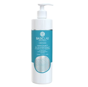 BasicLab Micellis nawilżający żel oczyszczający do skóry suchej i wrażliwej 2% Trehalozy Kwas Hialuronowy & Glicyna (300 ml)