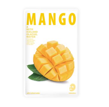 Blue Dot – Odświeżająca maseczka w płacie Mango Mask A With Iceland Glacial Water ( 20 g)