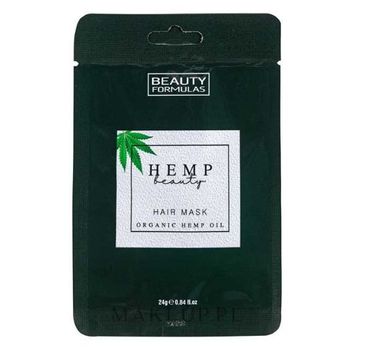 Beauty Formulas – Hemp Beauty Hair Mask Maska do włosów z organicznym olejem konopnym (24 g)