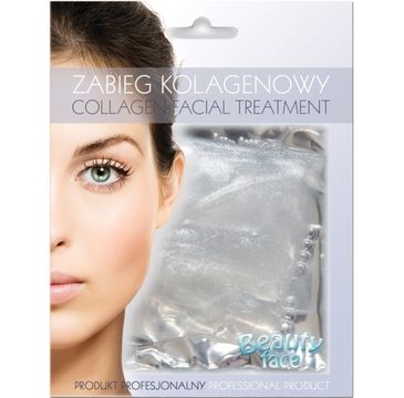 Beauty Face Collagen Facial Treatment odmładzająco rozświetlający zabieg kolagenowy z diamentami i drobinkami srebra