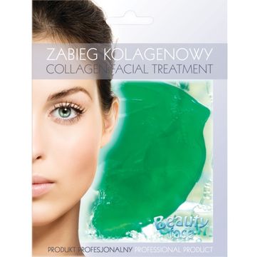 Beauty Face Collagen Facial Treatment odżywczy zabieg kolagenowy z ekstraktem z ogórka i algami morskimi