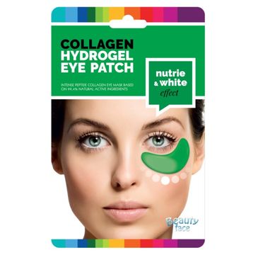 Beauty Face Collagen Hydrogel Eye Patch odżywcze płatki hydrożelowe pod oczy z ekstraktem z ogórka i algami