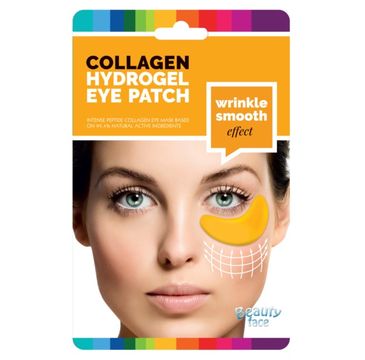 Beauty Face Collagen Hydrogel Eye Patch przeciwzmarszczkowe płatki hydrożelowe pod oczy ze złotem i kwasem hialuronowym