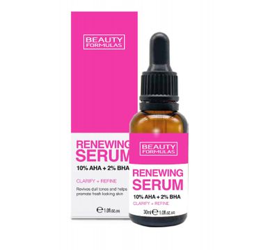 Beauty Formulas Renewing Serum odnawiające serum do twarzy 10% AHA + 2% BHA (30 ml)
