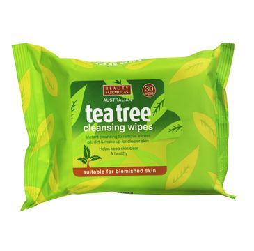 Beauty Formulas Tea Tree Chusteczki oczyszczające od twarzy 1 op - 30 szt
