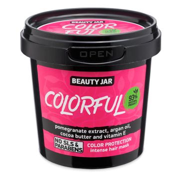 Beauty Jar Colorful intensywna maska chroniÄ…ca kolor wÅ‚osÃ³w farbowanych (150 g)