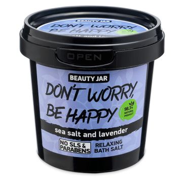 Beauty Jar Don't Worry Be Happy relaksująca sól do kąpieli (150 g)