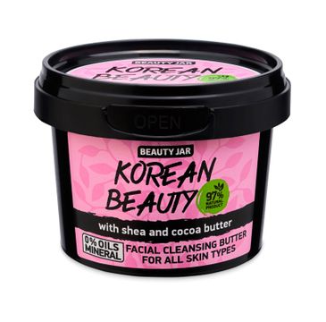 Beauty Jar Korean Beauty oczyszczające masło do twarzy z masłem shea (100 g)