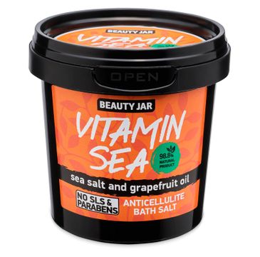 Beauty Jar Vitamin Sea antycellulitowa sól morska do kąpieli z olejkiem grejpfrutowym (150 g)