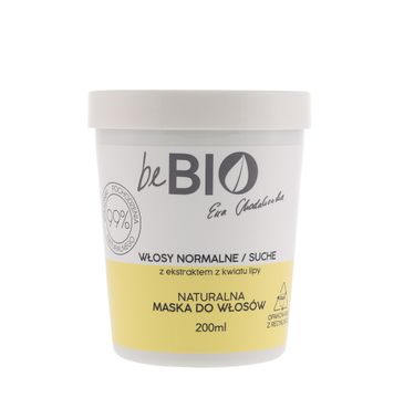BeBio Ewa Chodakowska naturalna maska do włosów normalnych i suchych (200 ml)
