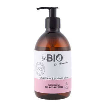 BeBio Naturalny żel pod prysznic Chia i Kwiat Japońskiej Wiśni (400 ml)