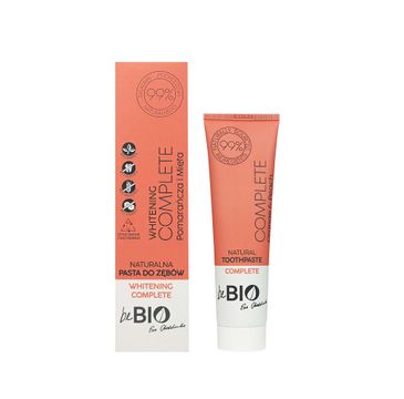 BeBio Ewa Chodakowska Whitening Complete naturalna pasta do zębów Pomarańcza i Mięta (100 ml)