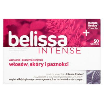 Belissa Intense suplement diety wzmacniający włosy skórę i paznokcie 50 tabletek