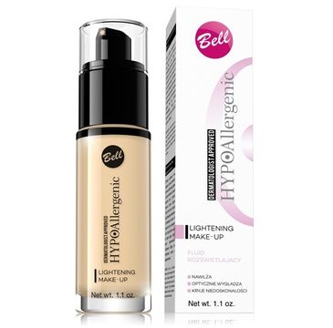 Bell Hypoallergenic fluid do twarzy rozświetlający Lightening nr 01 Light Beige (30 g)