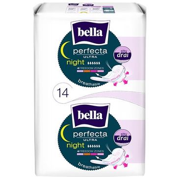 Bella Perfecta Night Podpaski ultra cienkie silky dry  (1op. - 14 szt.)