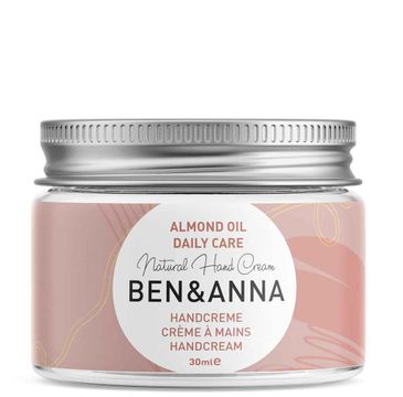 Ben&Anna Natural Hand Cream naturalny krem do rąk z olejem migdałowym Daily Care (30 ml)