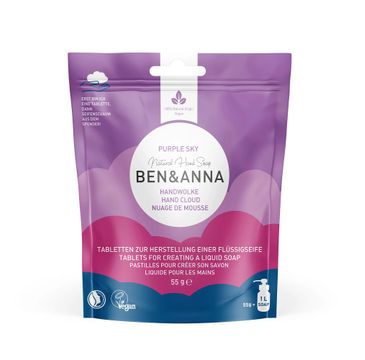 Ben&Anna Natural Hand Soap mydło do rąk w tabletkach Purple Sky (10 szt.)