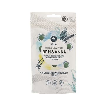 Ben&Anna Natural Shower Tablets naturalne tabletki do mycia ciała Aqua (120 g)